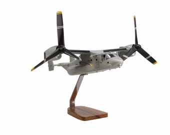 Bell V-22 Osprey Clear Canopy Large Mahogany Model