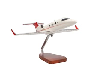Learjet 40 Large Mahogany Model