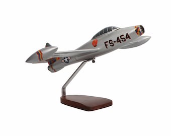 Republic F-84G Thunderjet Large Mahogany Model