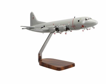 Lockheed Martin P-3 Orion Clear Canopy Large Mahogany Model