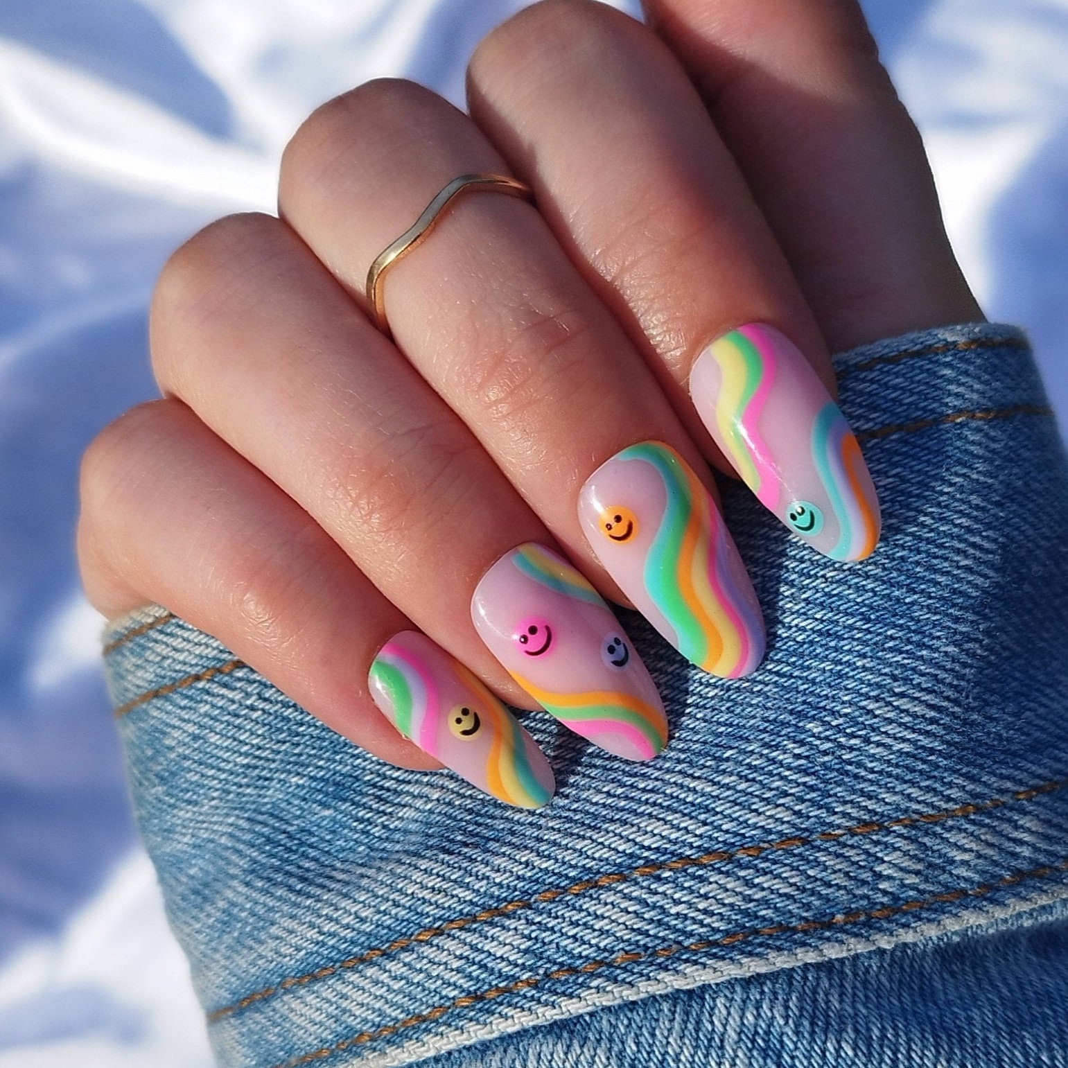 Preppy Pastel Nails with Gradient Magic
