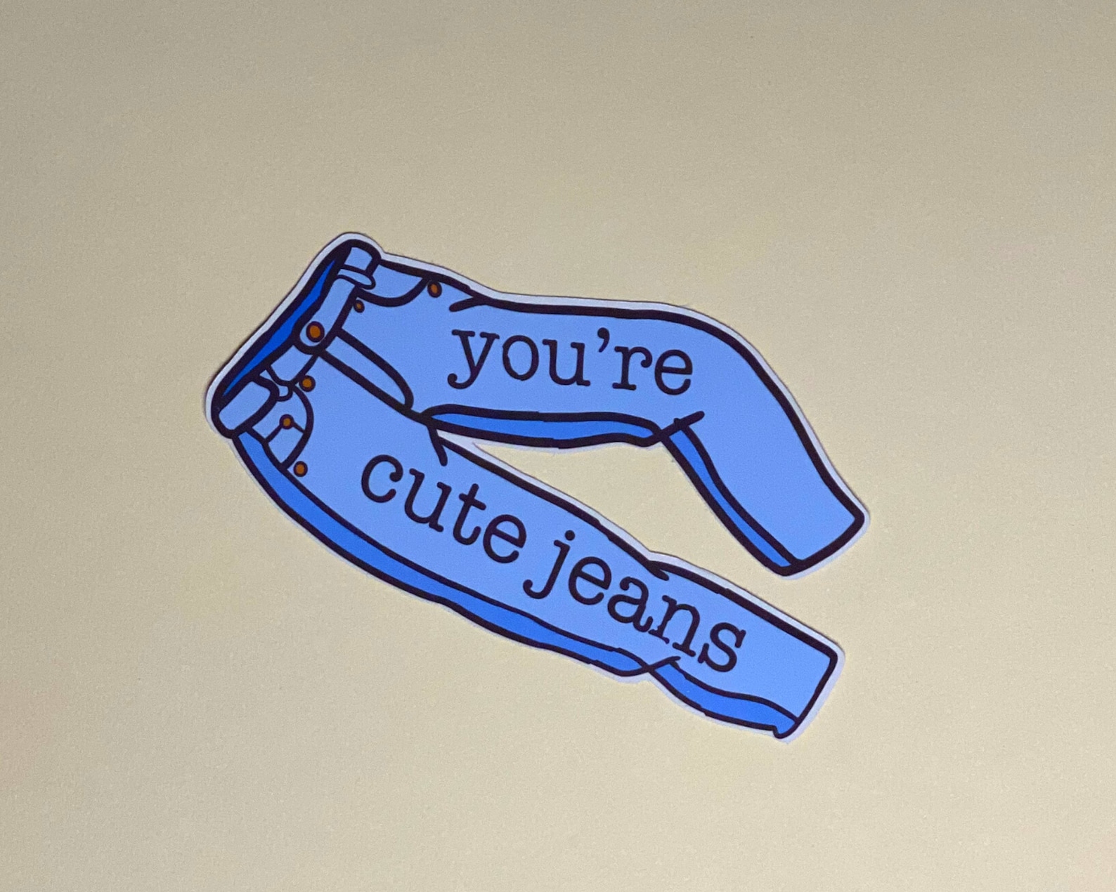 Cute Jeans Sticker Etsy