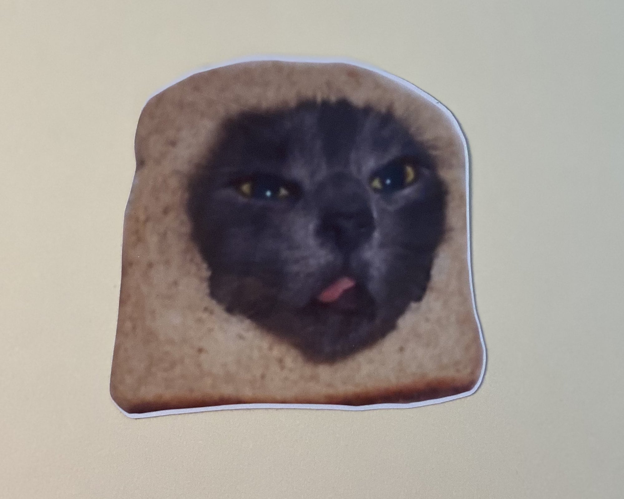 Cat In Bread Sticker Etsy