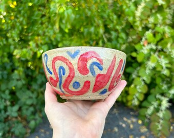 Squiggle Bowl (Handmade Ceramic)