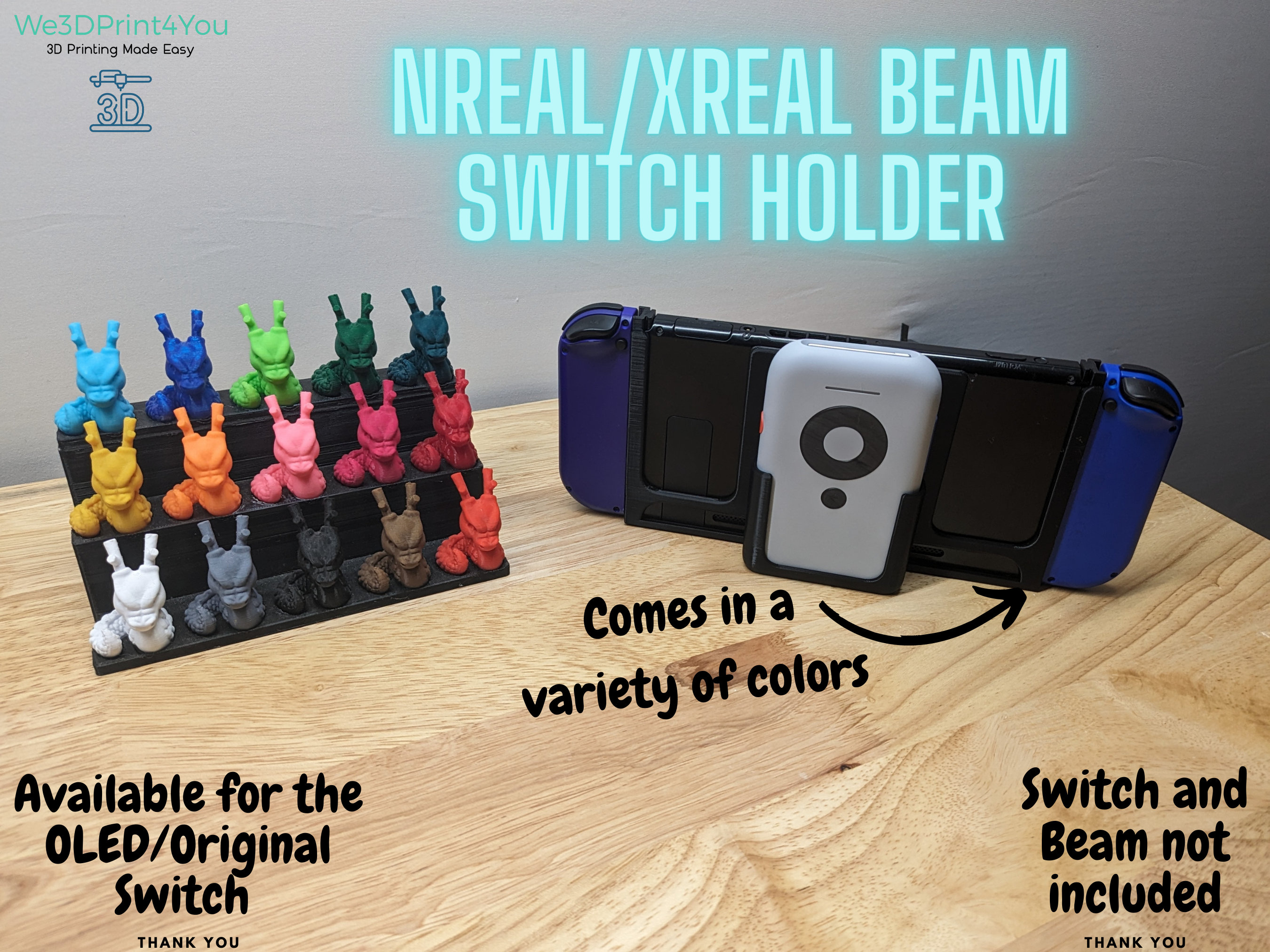 XREAL / NREAL Beam Holder Compatible With Nintendo Switch and OLED