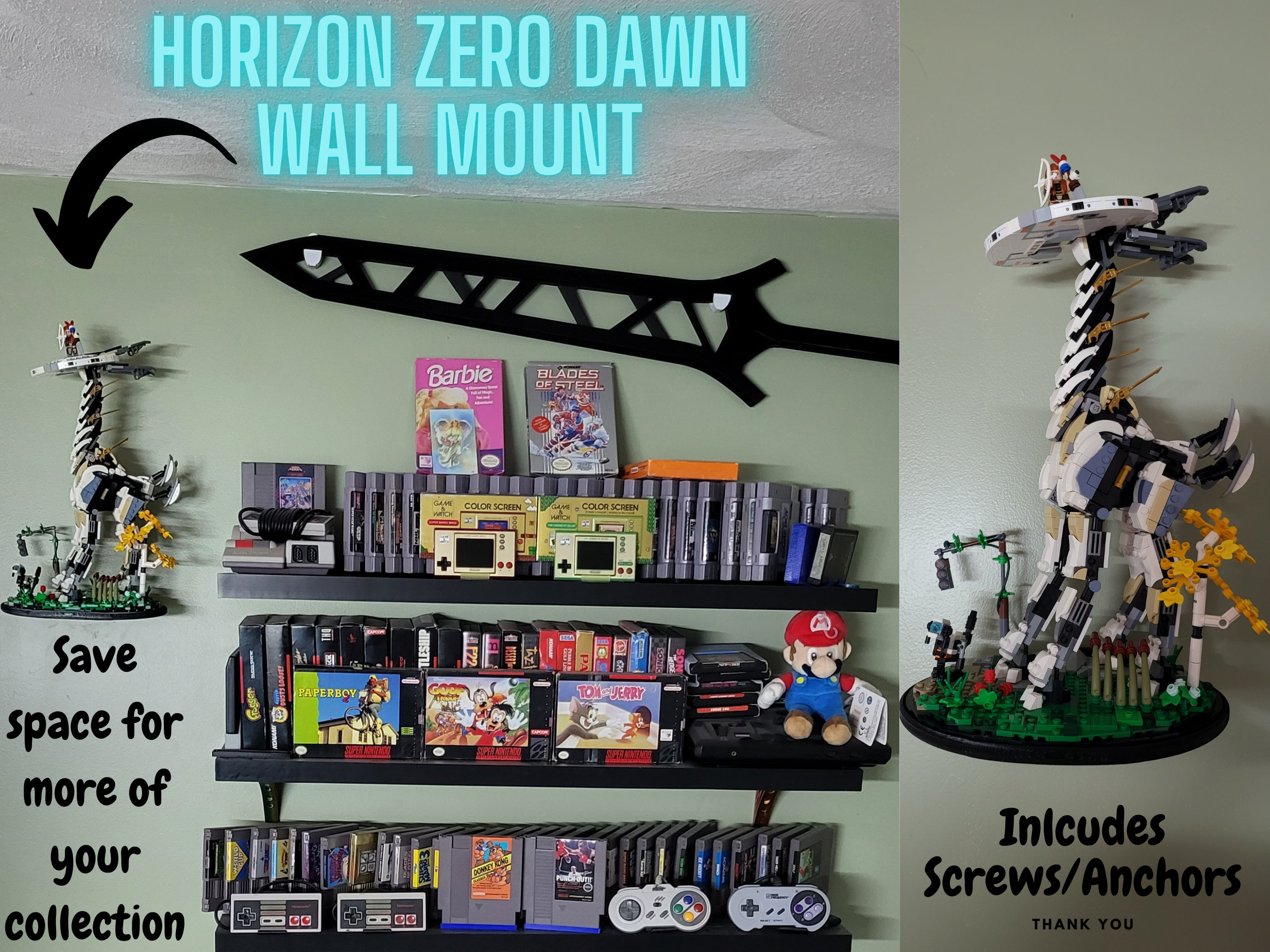 Wall Mount Compatible With Lego 76989 Horizon Zero Dawn Set - Etsy