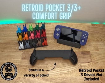 retroid pocket3+ グリップとHDMIケーブル付き ロッカーゲーム機楽しいスティック、Retroid Pocket 3 plusに