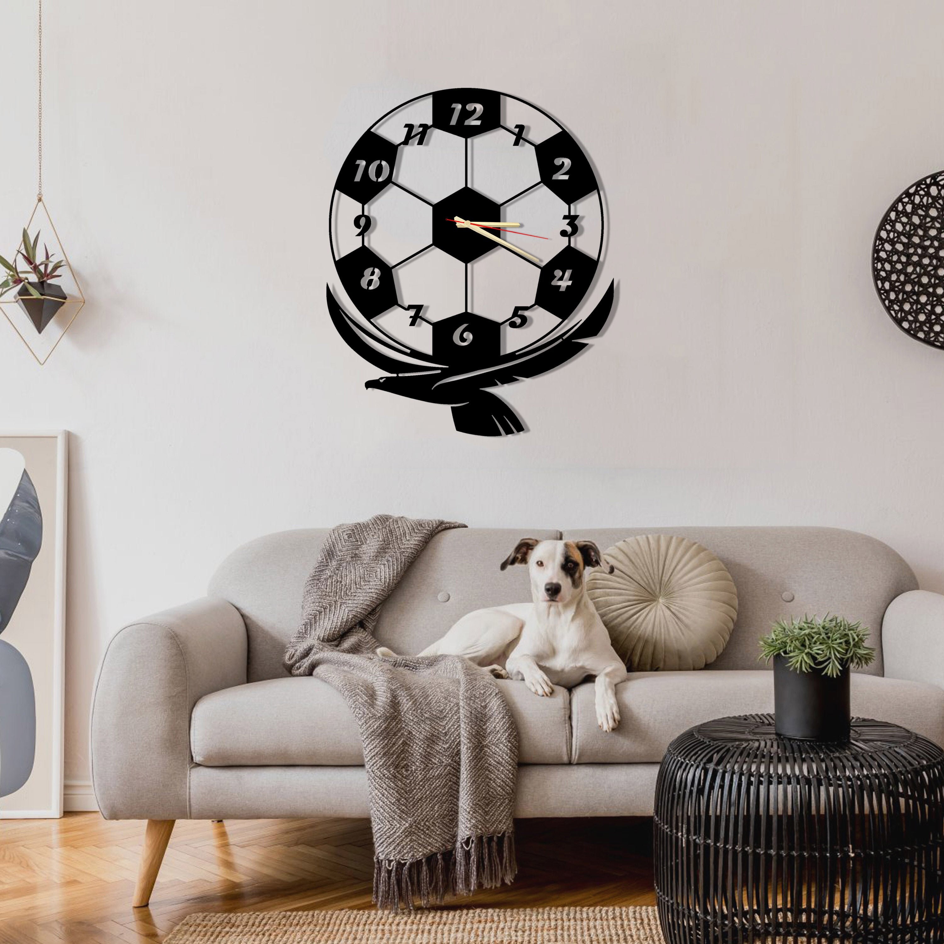 Horloge Murale en Métal Oiseau, Décoration Métal, Chiffre Romain, Art Mural Maison, Cadeau, Ø 60cm/2