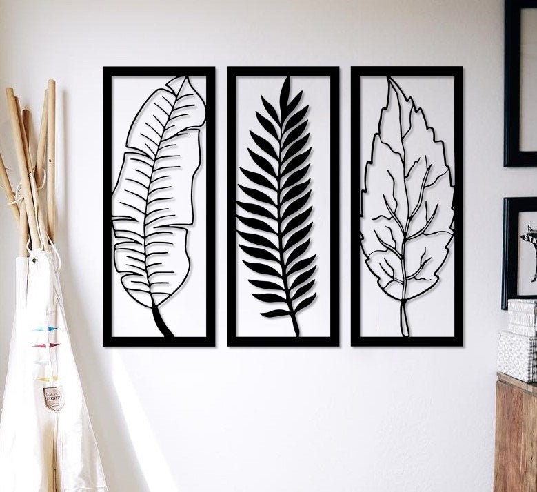 Metal Leaf Wall Art, Metal Decor, Large Art Oversized, Home Decor Living Room Hangings