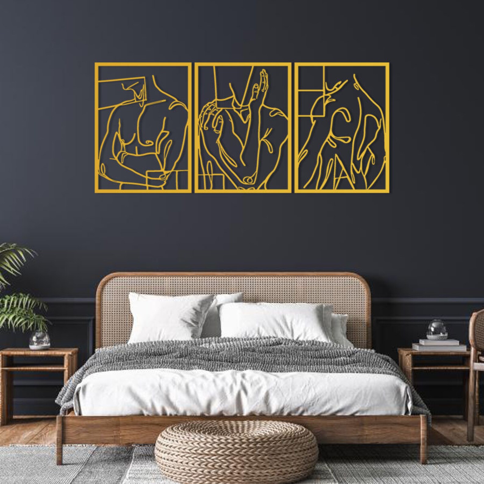 Naked Men Metal Wall Art Man Line Art Metal Wall Hanging Etsy UK