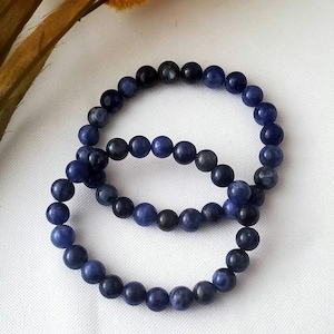 All Natural Sodalite 8MM Crystal Gemstone Jewelry Bead Bracelet
