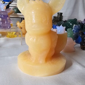 Evee Poke Mon Crystal Carving