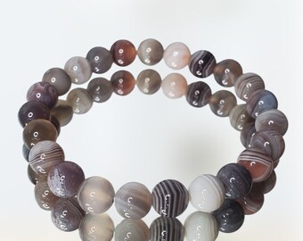 Botswana Agate Crystal Gemstone Kraal Armband Sieraden