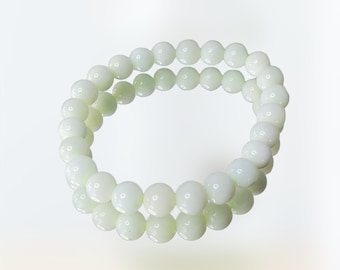 Light Green Opal Crystal Bead Bracelet Gemstone Jewelry