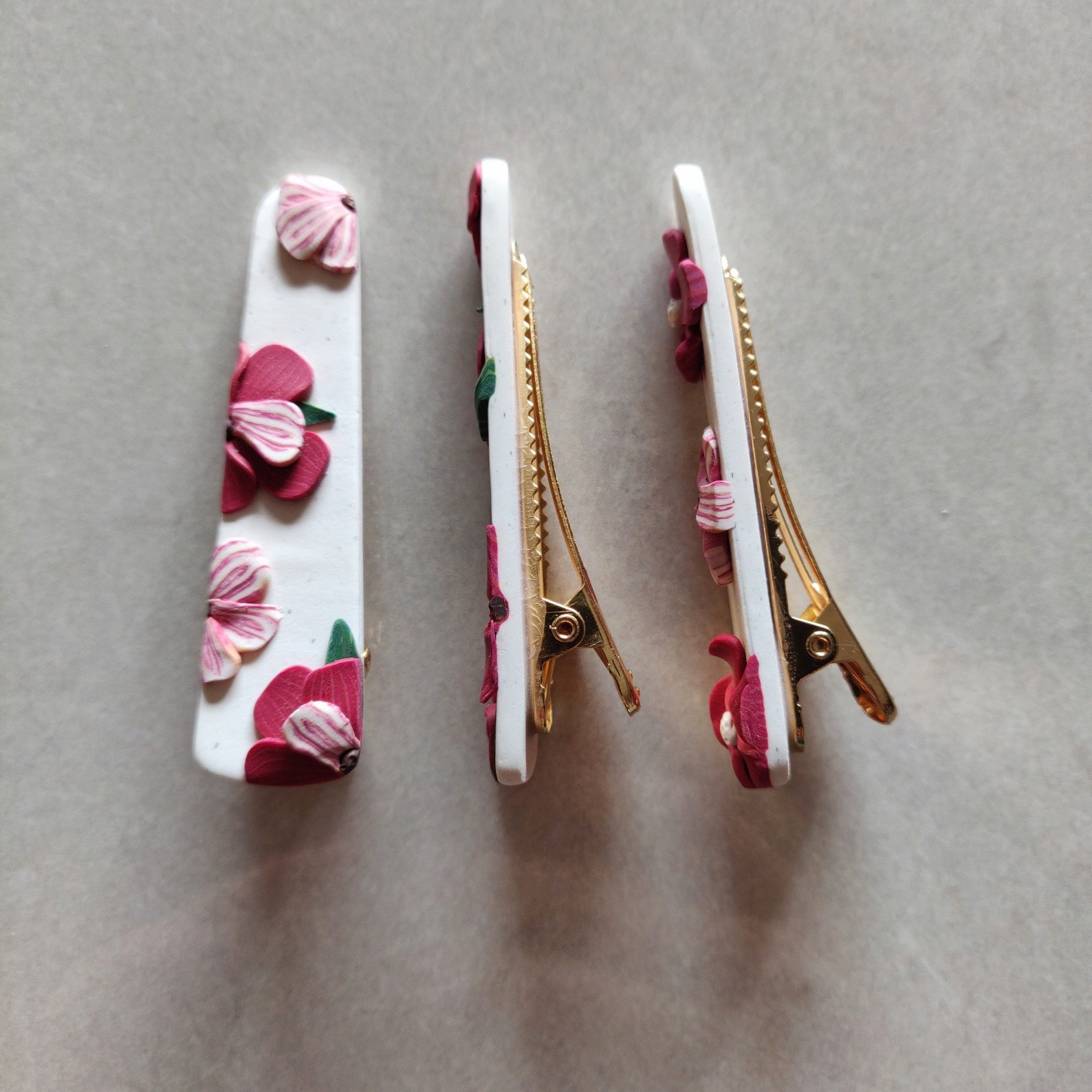 Polymer Clay Hair Barrette / Clay Hair Clip / Clay Accessories Etsy