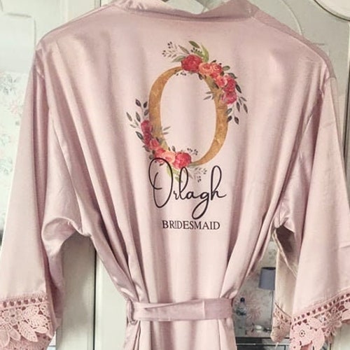 Bridesmaid Robes Cotton Robes Wedding Dressing Gown Etsy