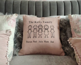 Family cushion | Etsy Family tree pillow | Etsy