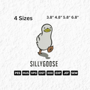 Archivo de bordado Silly Goose Archivo de bordado Silly Goose Archivo de bordado Silly Goose Divertido EMB 00137