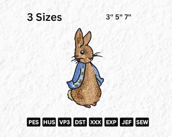 Peter Rabbit-borduurbestand | Beatrix Potter-borduurbestand konijn EMB 00123