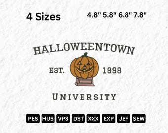 Halloween Town University Embroidery Design (Digital EMB)