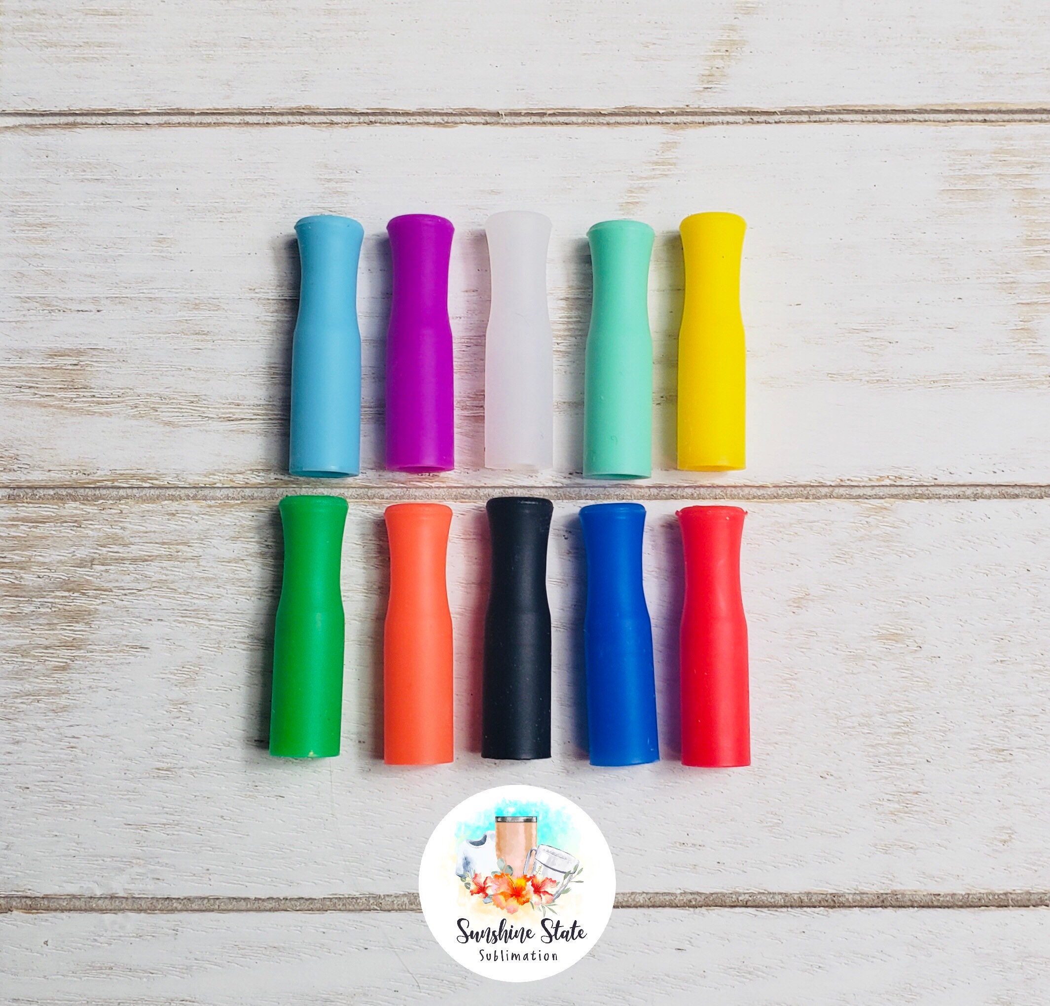 Silicone Straw Tip Covers For Metal Straw 6mm 10 Ct Pick Your Etsy