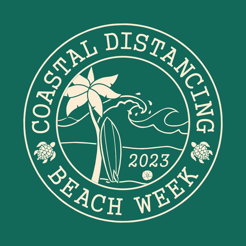 Coastal Distancing Beach Week Family Vacation 2023 T Shirt Etsy