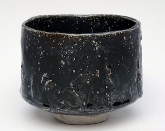 Chawan Matt Black- Ceramic Tea Bowl