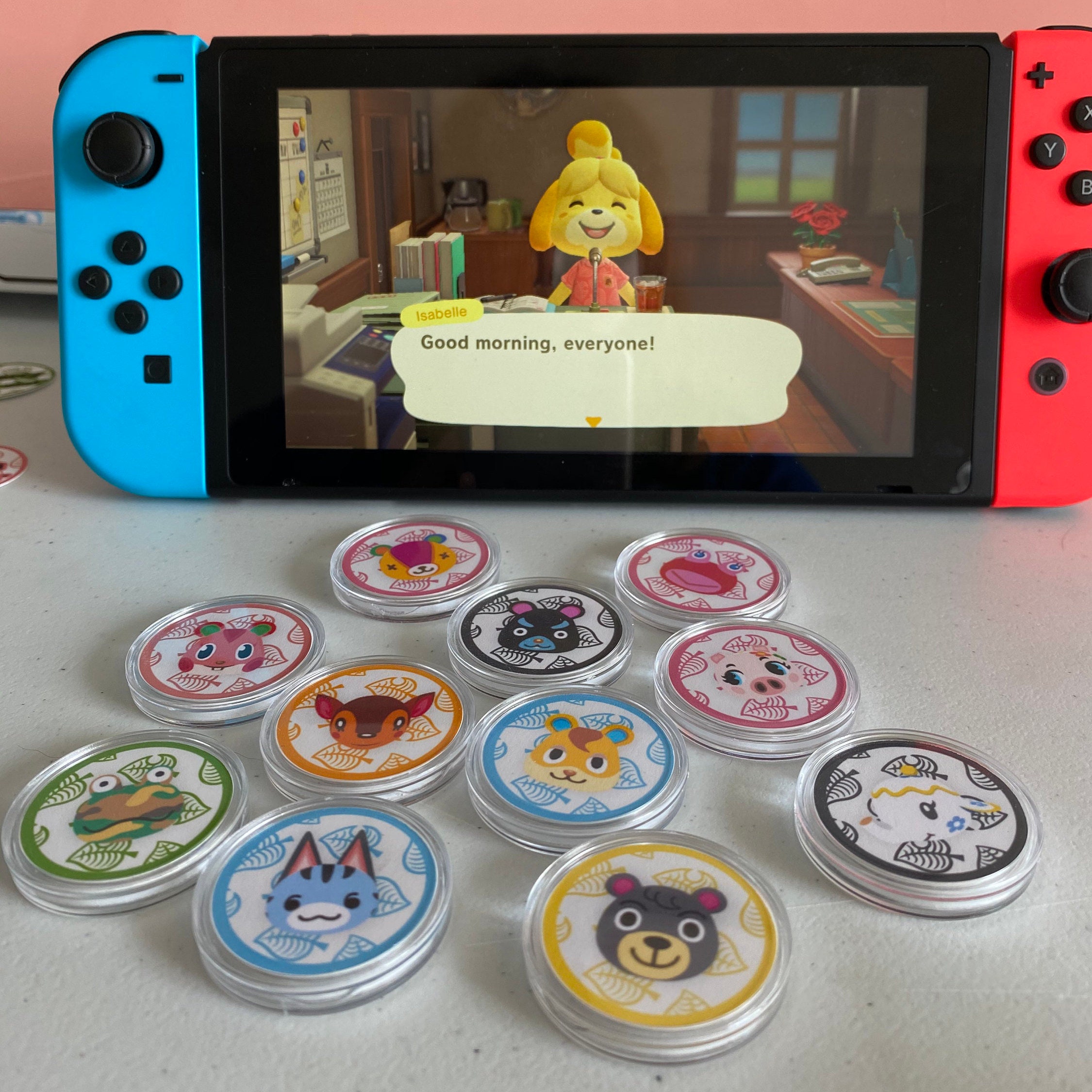 Animal Crossing Amiibo Coins Choose Your Villager Custom | Etsy