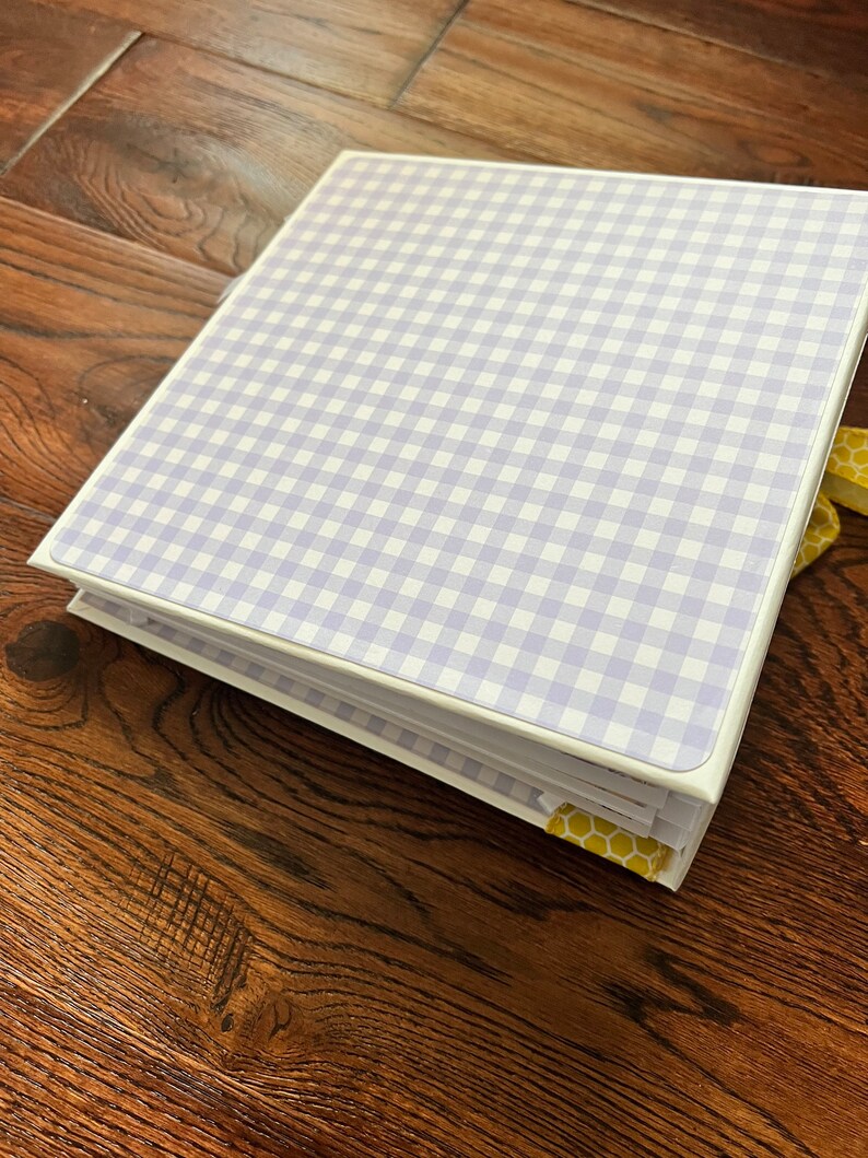 Handmade Floral Scrapbook Album 8x8 Flowers Bees Memory Etsy