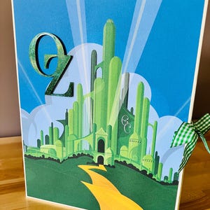 Handmade scrapbook folio album, 8.5”x11, Wizard of Oz inspired, kids album, fairy tale, witches, Disney inspired, great gift, memory keeping
