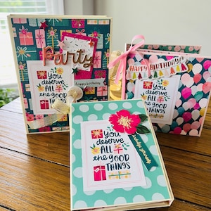 Handmade Girls Birthday Scrapbook Album: Cardstock Keepsake Folio