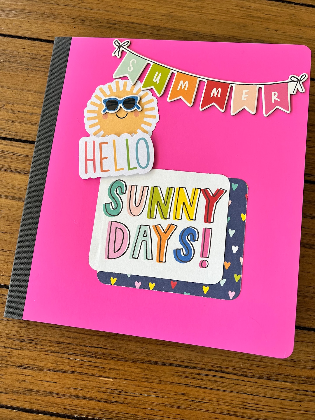 Handmade Scrapbook Album 6x8 Pages Great Gift Summer Etsy