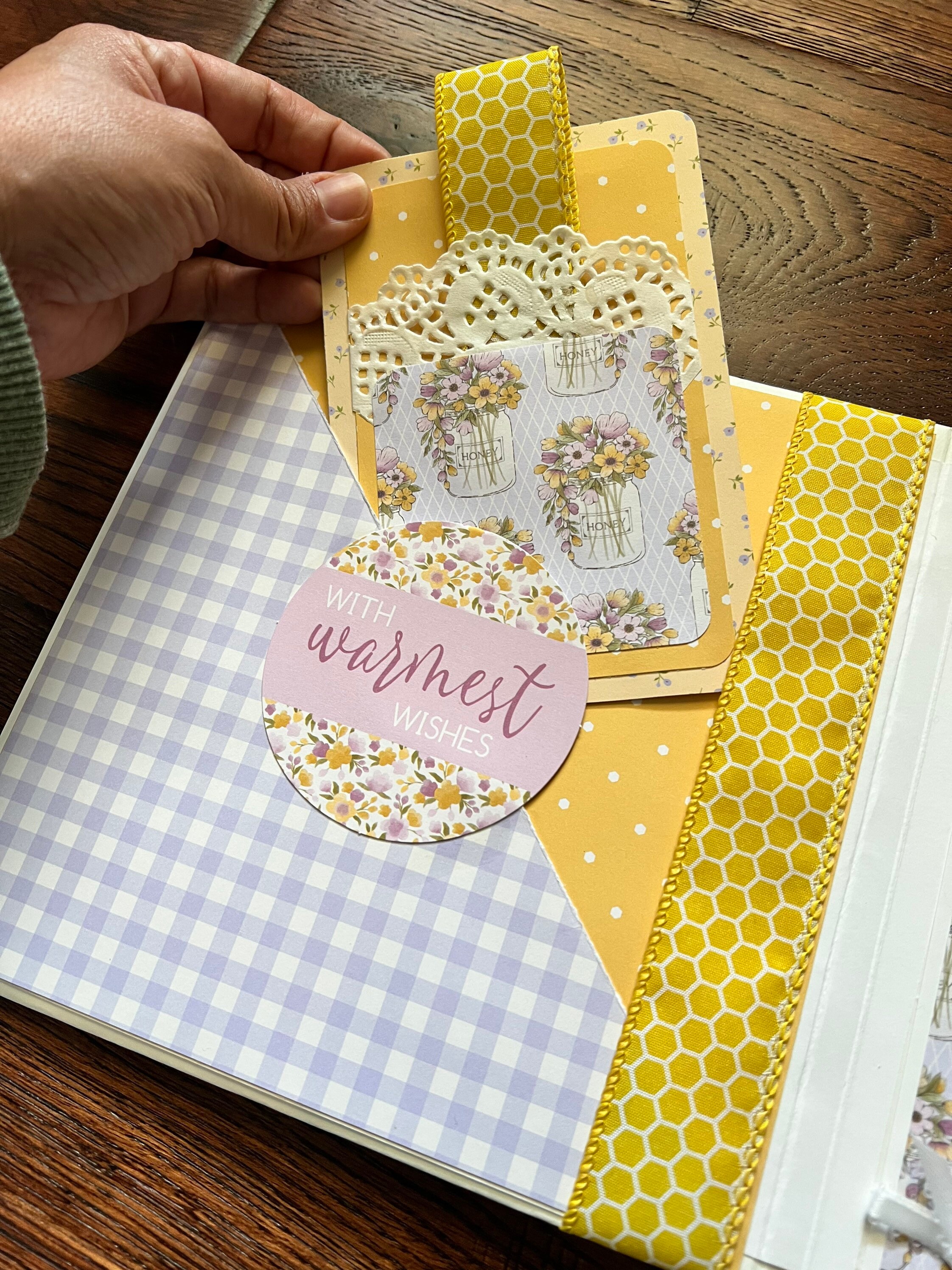 Handmade Floral Scrapbook Album 8x8 Flowers Bees Memory Etsy