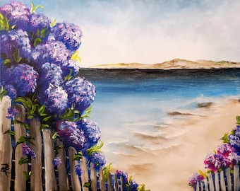 Hydrangeas by the Ocean - DIY Paint Kit