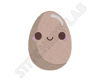 Archivo de diseño de bordado de máquina de huevo - aro de 4 x 4 pulgadas - Descarga instantánea - Kawaii