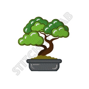 May include: A green bonsai tree with a brown trunk in a grey pot. The tree has a rounded shape and is potted in a simple grey pot.