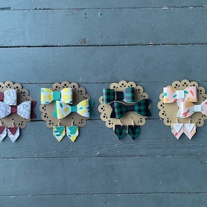 Mommy & Me Matching Bowtie, Hairbow, and Earring Sets