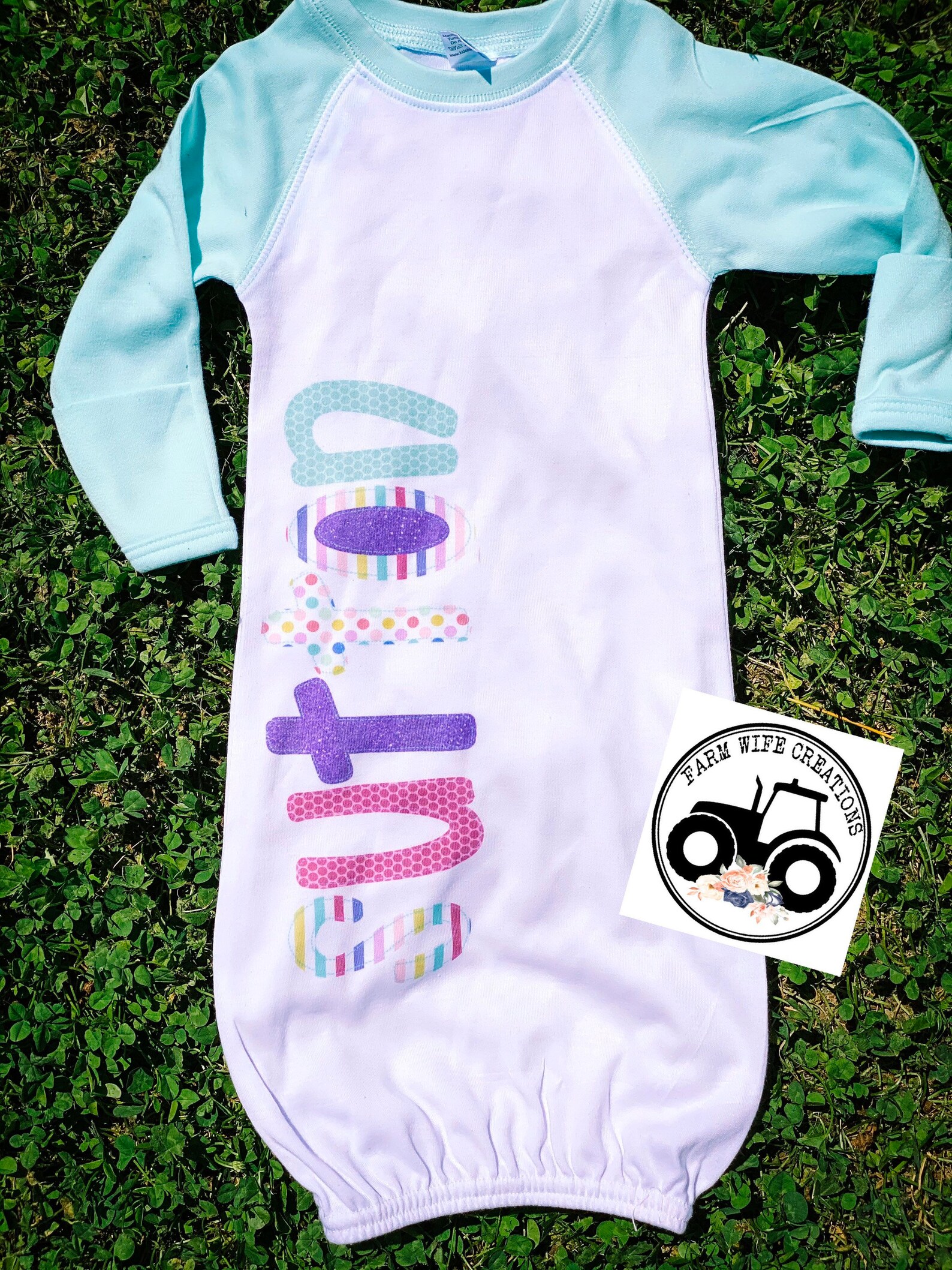 Newborn personalized baby gown sublimation hospital baby Etsy