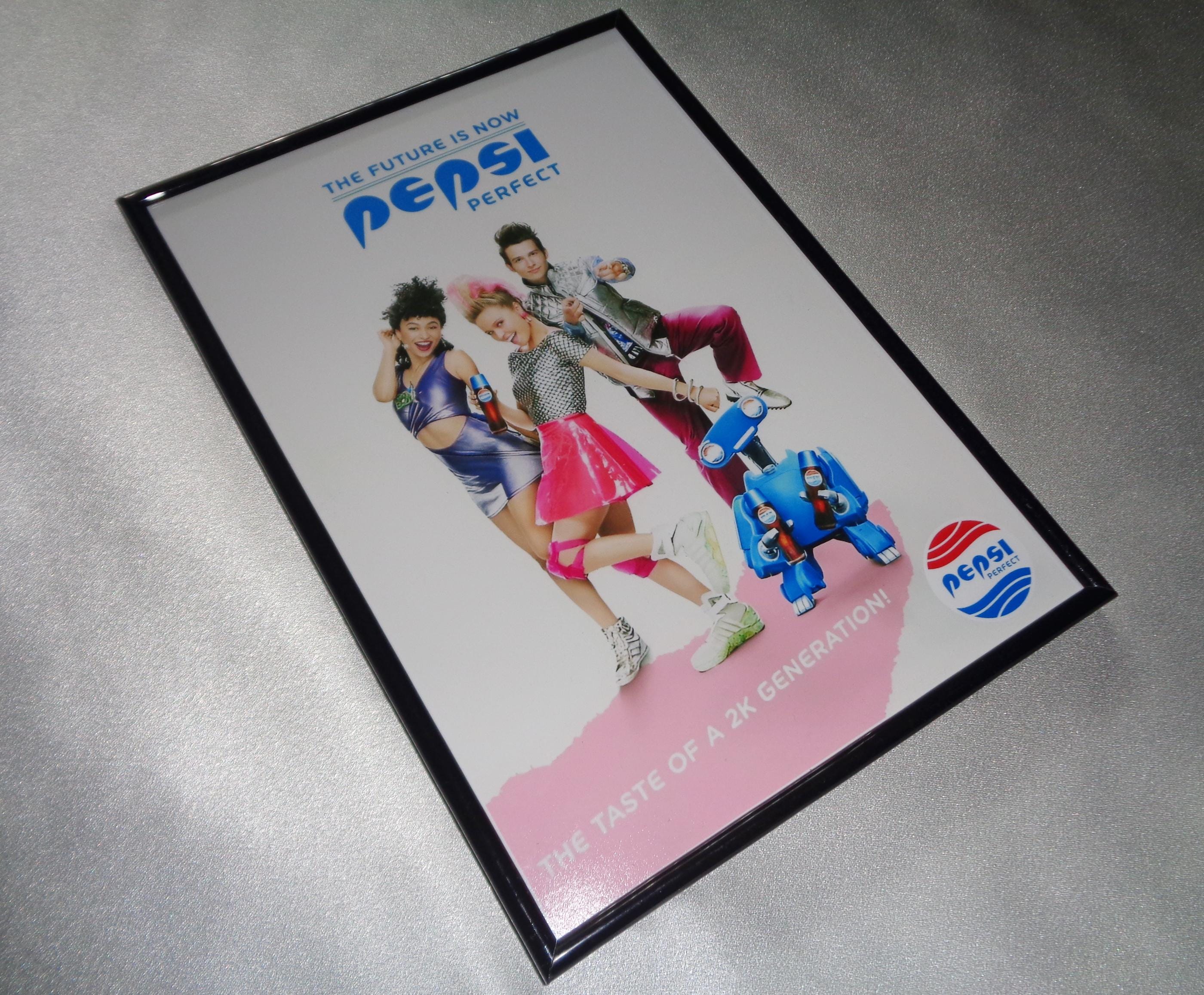 Pepsi Perfect photo poster. Rare. Back to the Future.