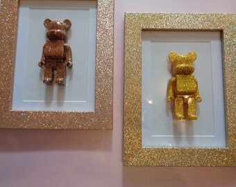 Resin, synthetic resin gummy bears. Resin bear. Set of 3.