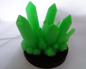 Kryptonite. Table lamp. Night lamp. Superman&#39;s kryptonite night light. Glow in the dark.