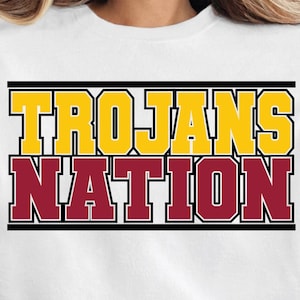 Trojans Nation, Trojans svg for Cutting with Cricut, Png T-shirt Sublimation,  Football Basketball Baseball instant Download file