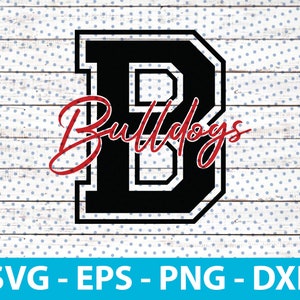 Bulldogs Monogram Svg Mascot For Football Basketball Baseball Player, also svg files for cricut, Heat Transfer, Sublimation,digital Download