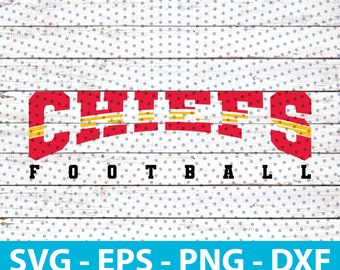 May include: Red and yellow "Chiefs Football" logo with a white background. The word "Chiefs" is in a bold, arched font with a red and yellow striped pattern.