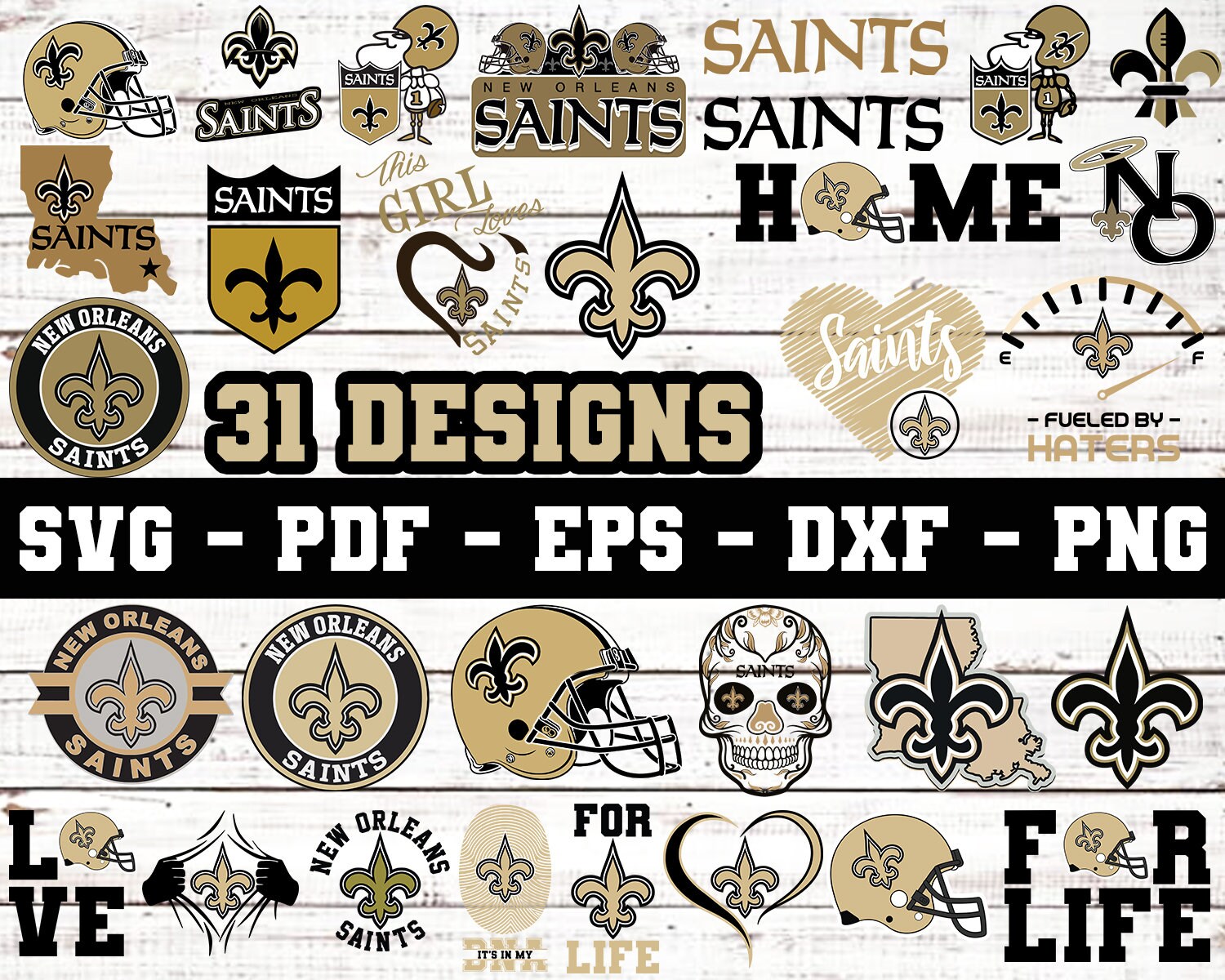 New Orleans Saints Svg Bundle, Saints Svg, New Orleans Saints Logo, S…