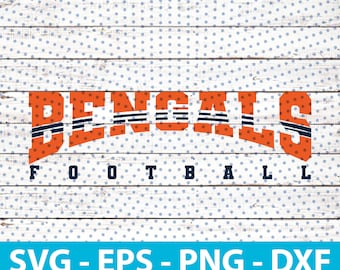 Bengals Football Svg, Logotipo de mascota para el equipo de fútbol, Descarga instantánea, Svg, Eps, Png, Dxf, Archivo Pdf