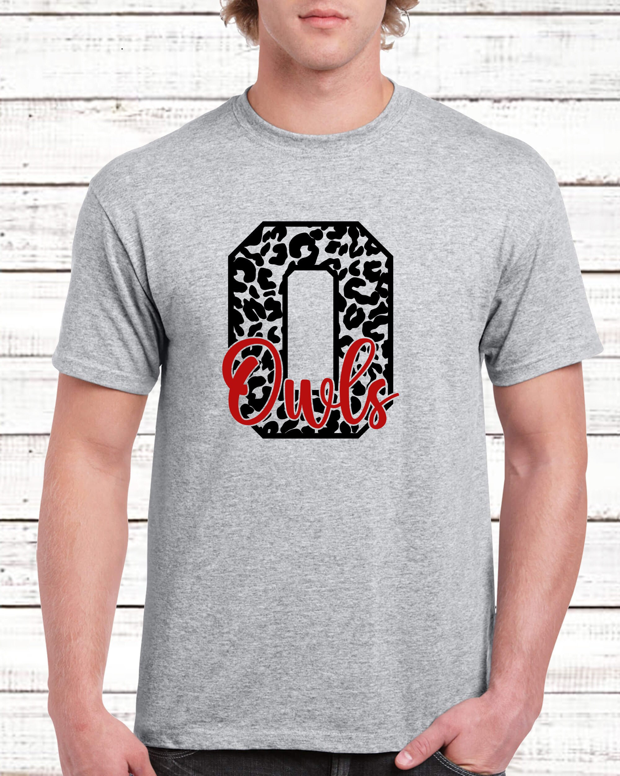 Owls Leopard Monogram Svg Mascot For Football Basketball Baseball Hockey Player, also svg files for