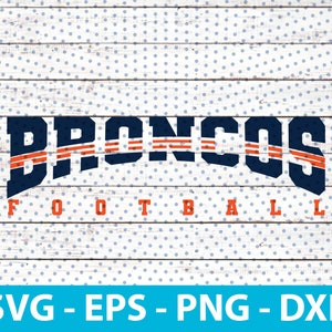 Broncos Fußball SVG, Maskottchen für Fußballmannschaft, Sofort Download, SVG, Eps, Png, Dxf, Pdf-Datei