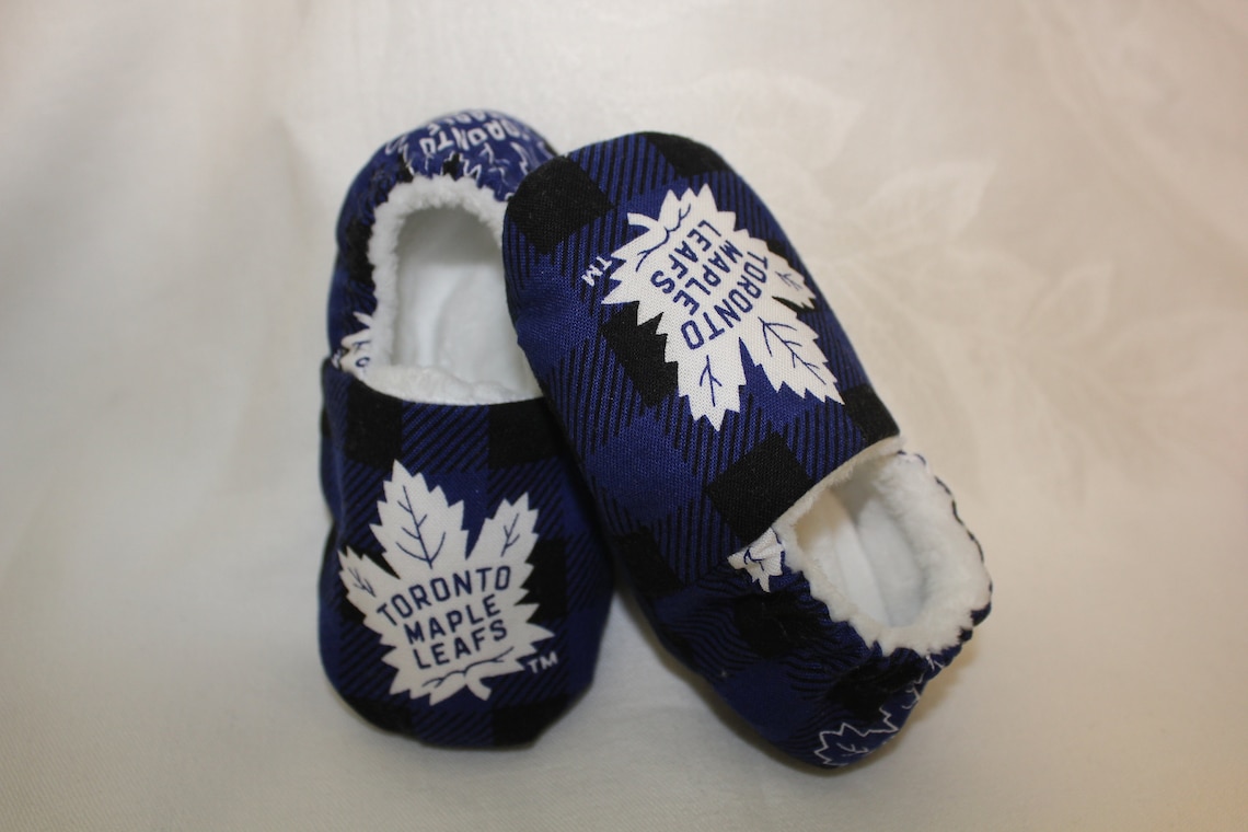 Toronto Maple Leaf Adult Youth and Baby Shoes / Slippers | Etsy