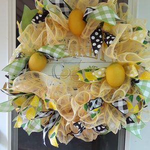 Lemon Door Wreath